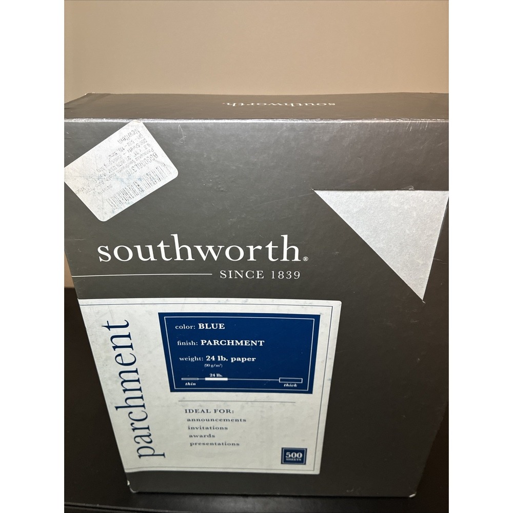 Parchment Paper, 8.5 x 11, 24 lb/90 GSM, Blue, 500 Sheets (NEW)